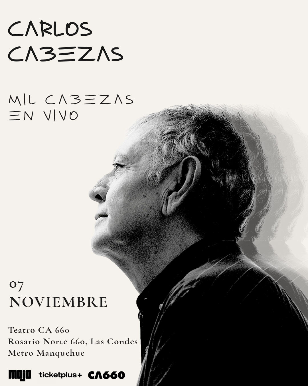 Carlos Cabezas reagenda la presentación en vivo de ''Mil Cabezas''